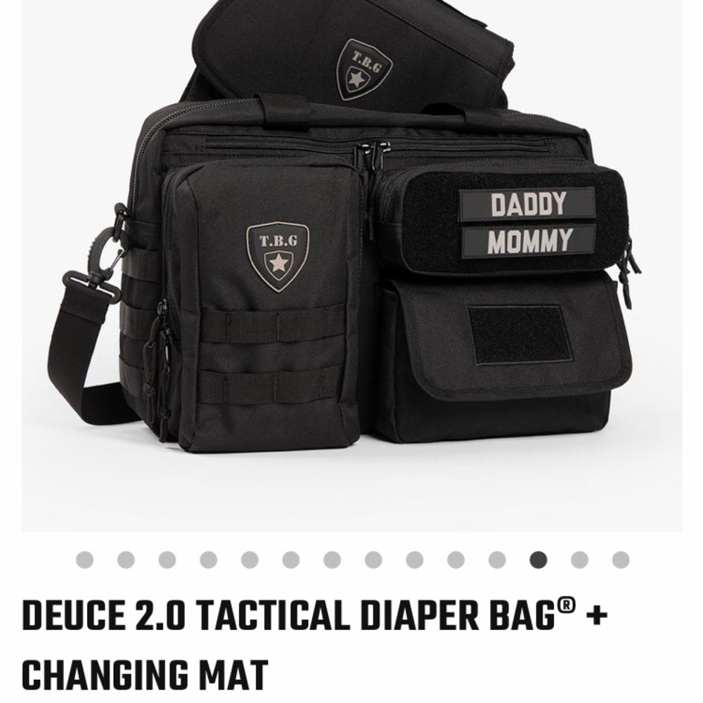 Tactical diaper bag & changing mat!!